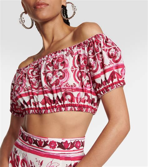 dolce and gabbana crop top sale